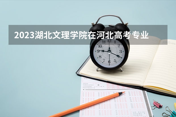 2023湖北文理学院在河北高考专业招生计划人数是多少