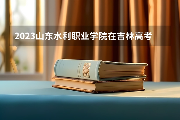 2023山东水利职业学院在吉林高考专业招生计划人数是多少