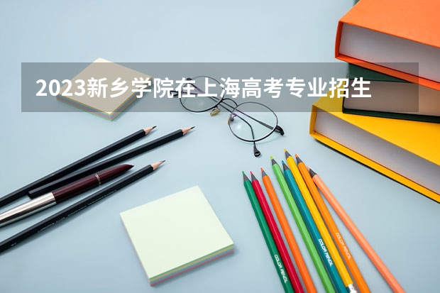 2023新乡学院在上海高考专业招生计划人数是多少