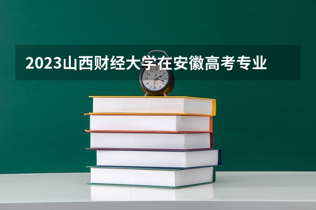 2023山西财经大学在安徽高考专业招生计划人数是多少