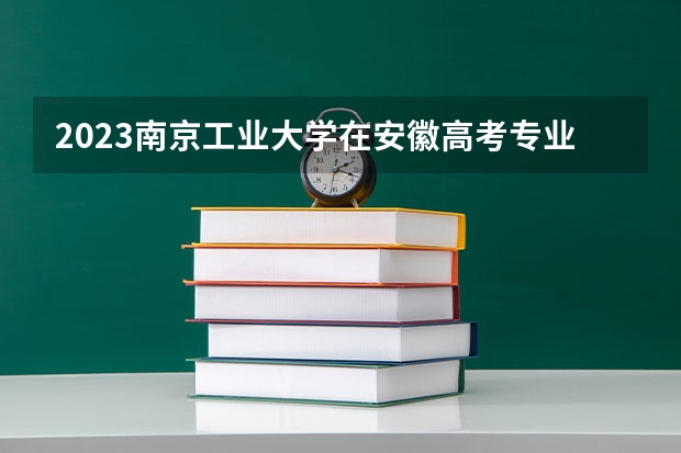 2023南京工业大学在安徽高考专业招生计划人数是多少