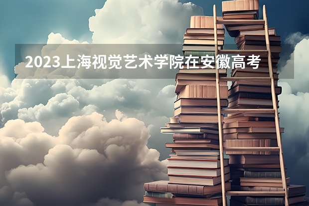 2023上海视觉艺术学院在安徽高考专业招生计划人数是多少