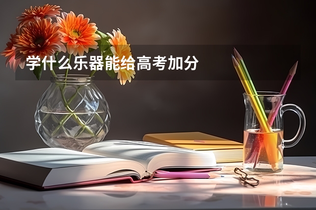 学什么乐器能给高考加分