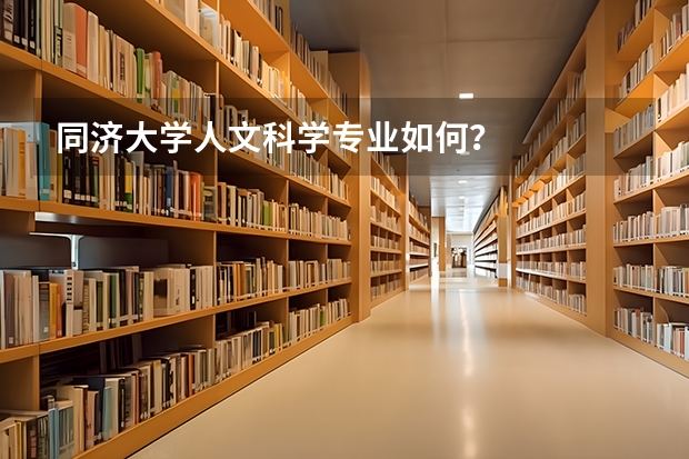 同济大学人文科学专业如何？