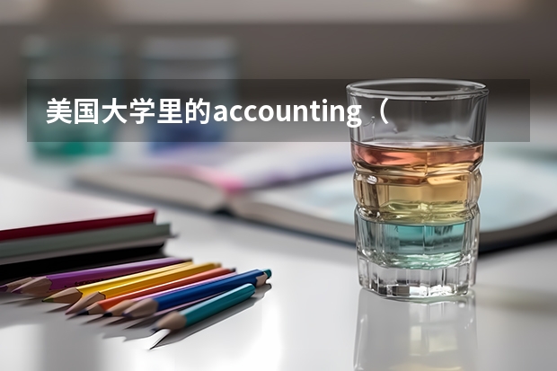 美国大学里的accounting（会计）专业都学些什么东西，本人想去UIUC