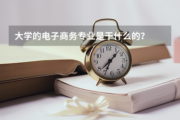 大学的电子商务专业是干什么的？