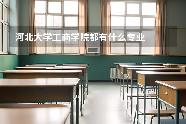 河北大学工商学院都有什么专业