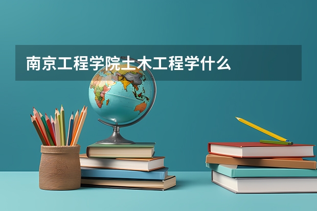 南京工程学院土木工程学什么