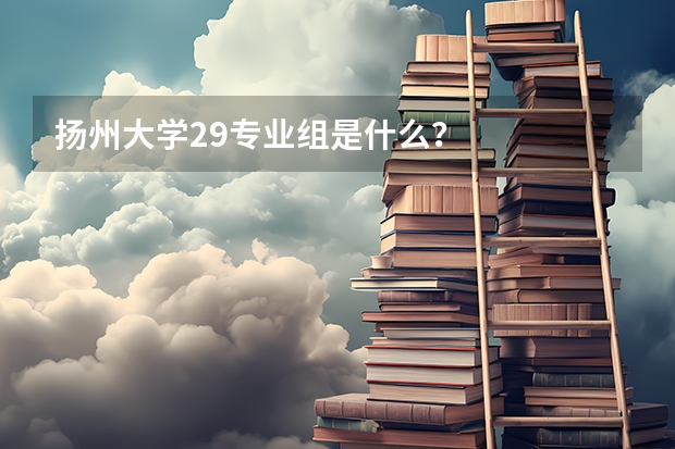 扬州大学29专业组是什么？