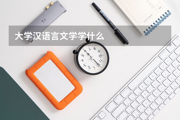 大学汉语言文学学什么