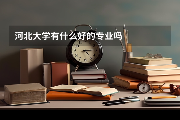 河北大学有什么好的专业吗