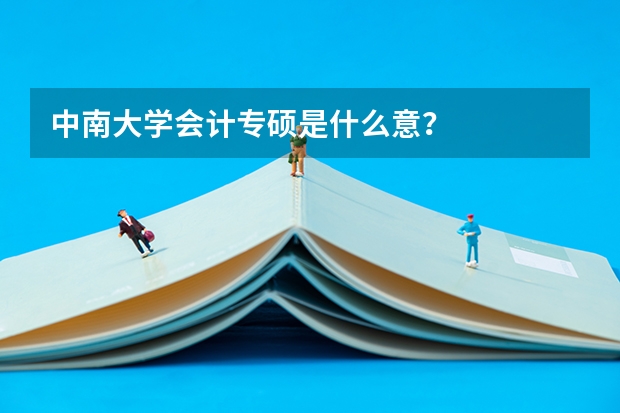 中南大学会计专硕是什么意？