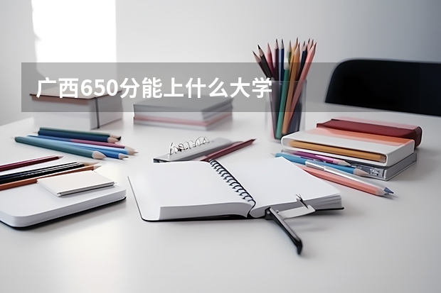 广西650分能上什么大学