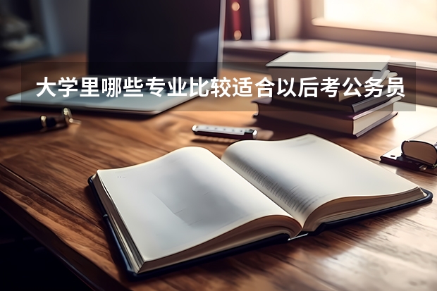 大学里哪些专业比较适合以后考公务员？