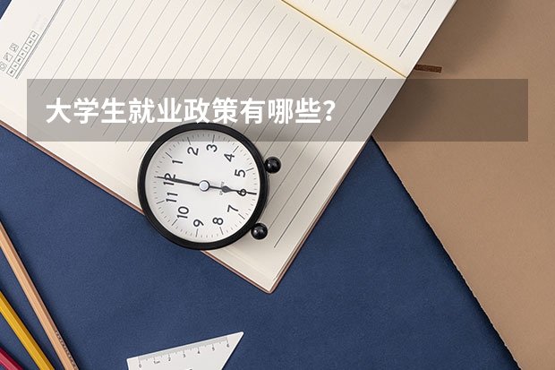 大学生就业政策有哪些？