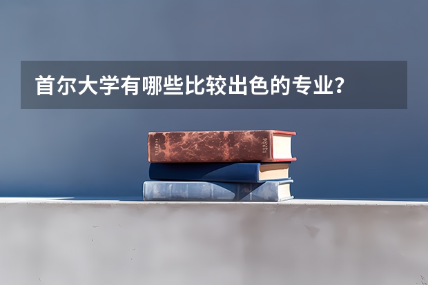 首尔大学有哪些比较出色的专业？