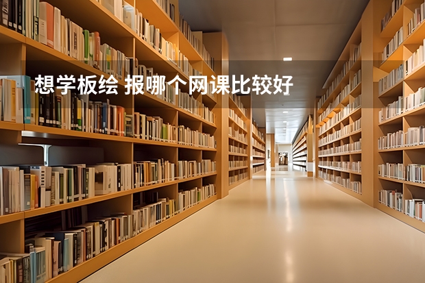 想学板绘 报哪个网课比较好