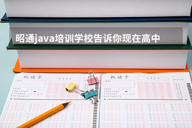 昭通java培训学校告诉你现在高中生出去学什么技术能挣钱？