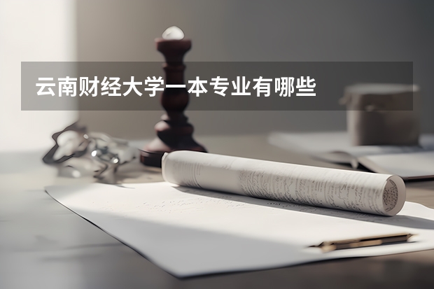 云南财经大学一本专业有哪些